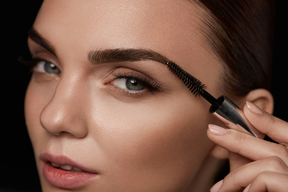 eyebrow makeup with gel step by step