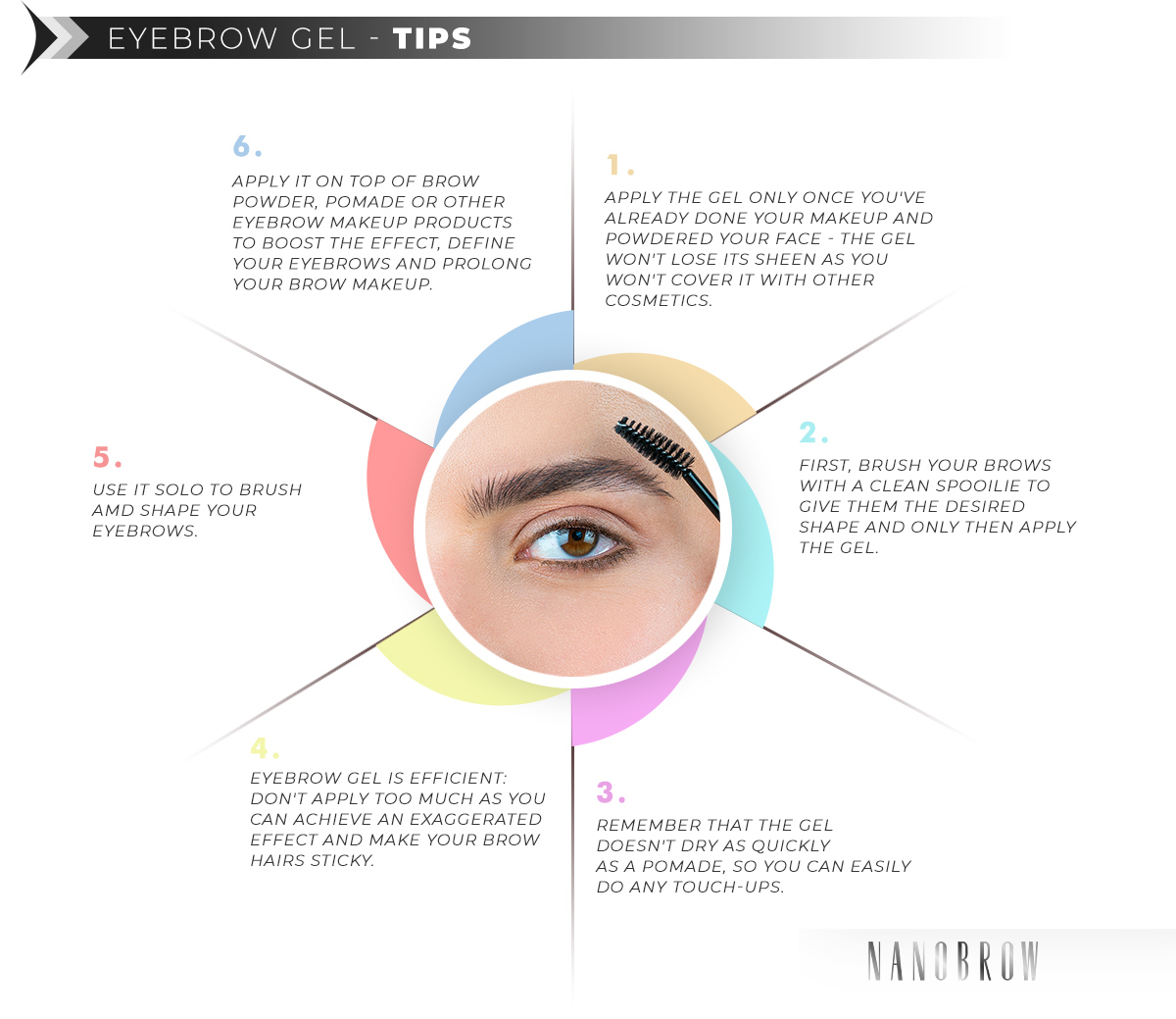 how to apply eyebrow gel